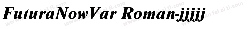 FuturaNowVar Roman字体转换